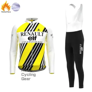 ELF Stripe Fleece Retro Cycling Kits