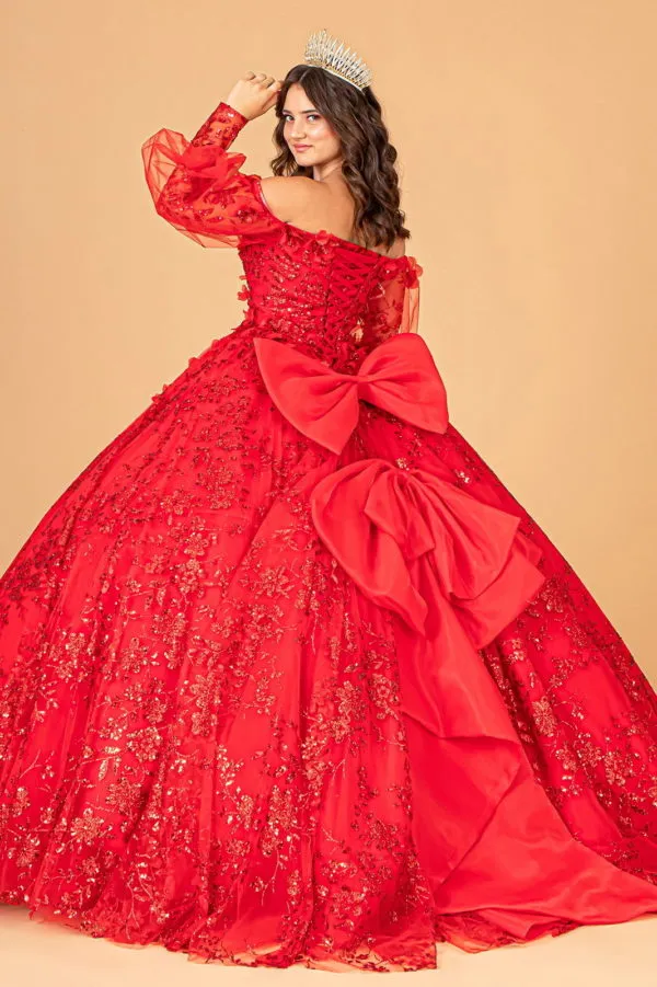 Elizabeth K - GL3071 - Mesh Off The Shoulder Quinceanera Dress