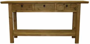 Elm 3 Drawer Console With Overhang