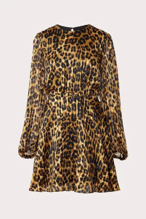 Elma Cheetah Burnout Dress