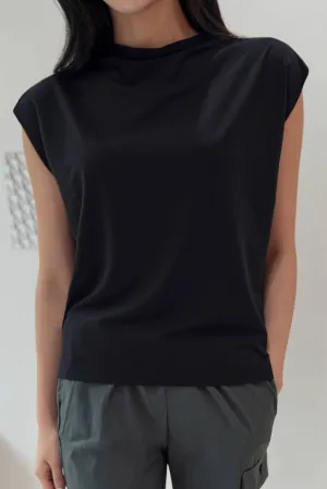 Elnora Sleeveless Top, Black