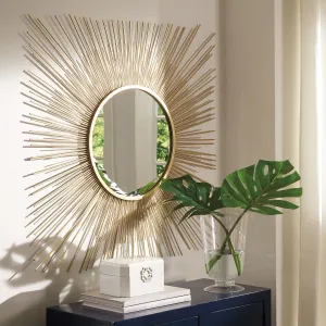 Elspeth Gold Finish Accent Mirror