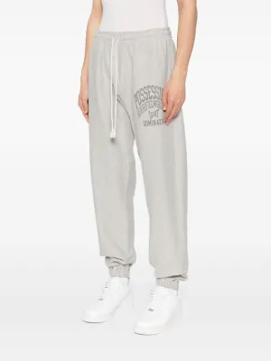 EMBROIDERED GRAPHIC PRINT POSSESSION SWEATPANT GRY