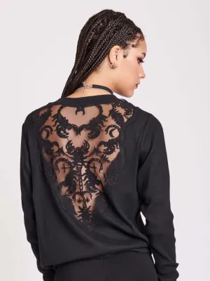 Embroidered Scorpion Sweater