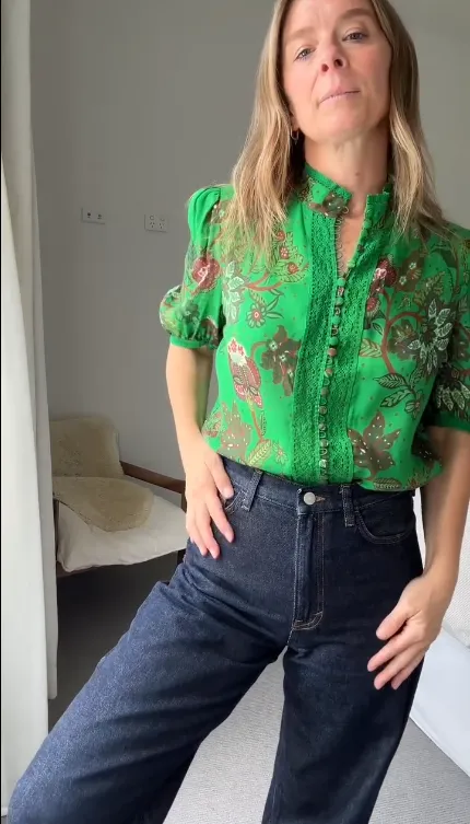 Emerald Aisle Blouse