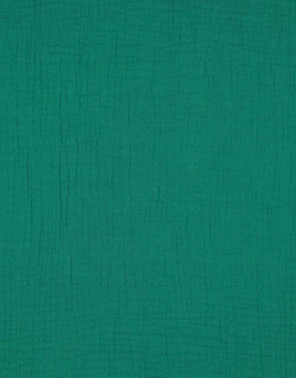 Emerald Green Cotton Organic Double Gauze