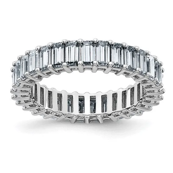 Emerald | Moissanite Eternity Band