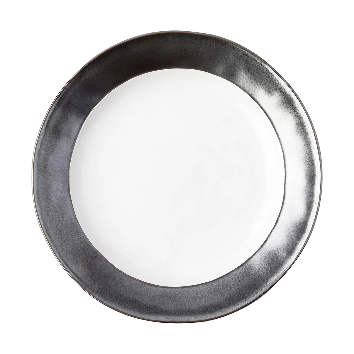 Emerson 16pc Place Setting - White/Pewter