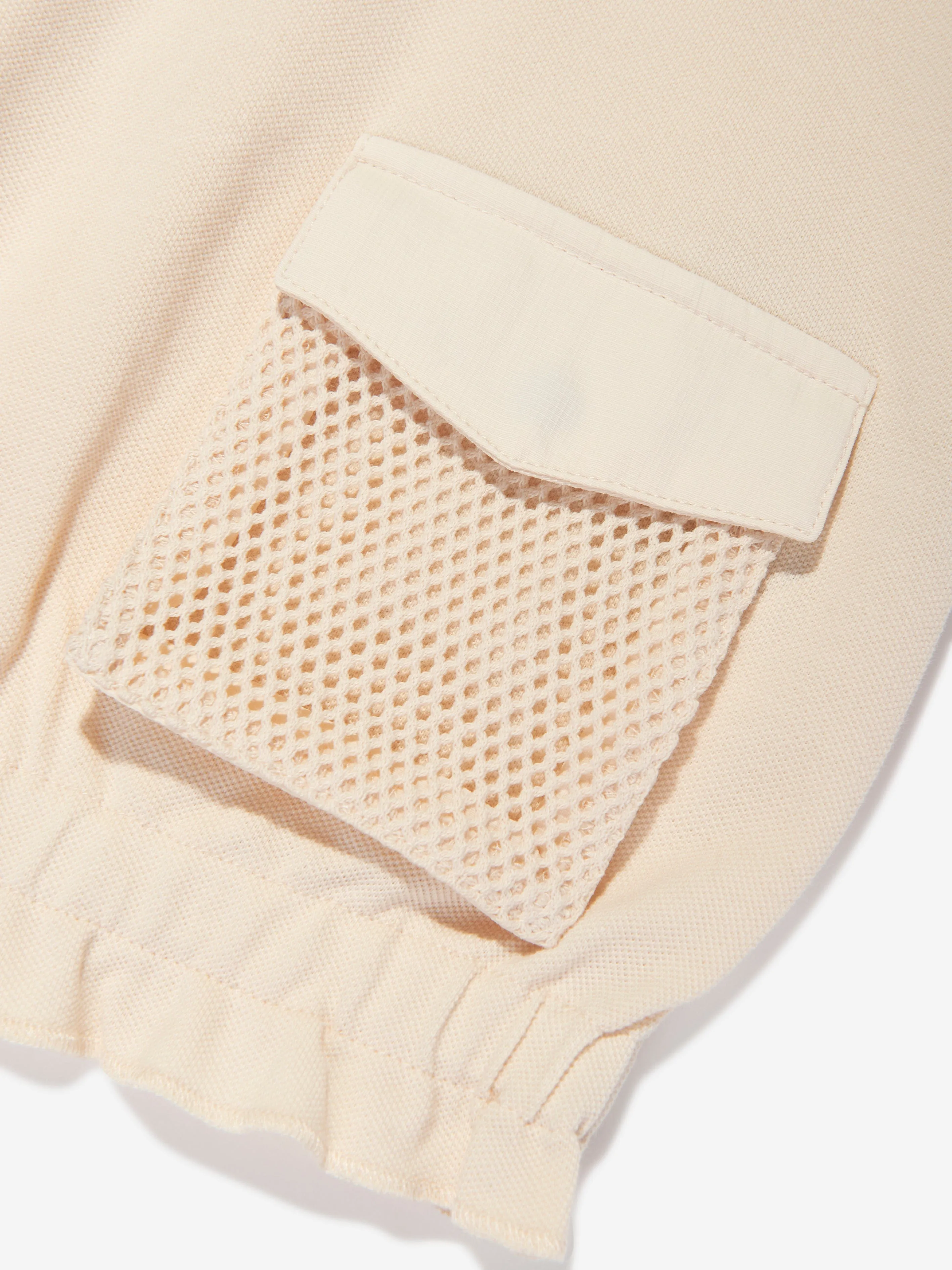 Emporio Armani Girls Pocket T-Shirt in Beige