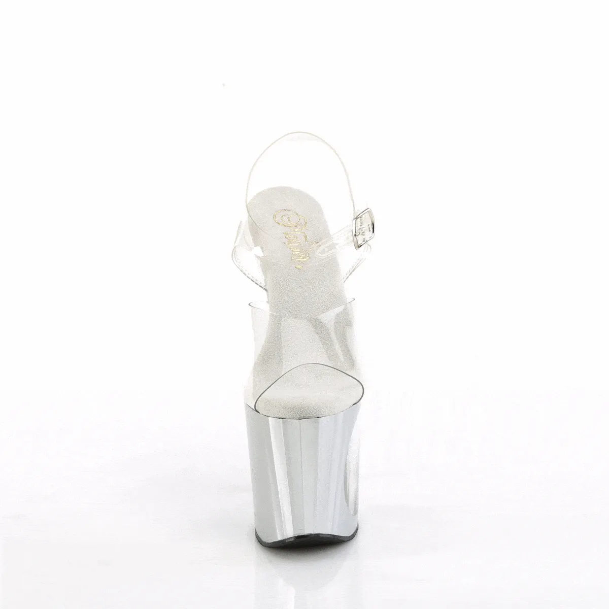 ENCHANT-708LT-CIRCLE Clear/Silver-Silver Glitter