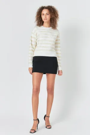 Endless Rose - Lurex Striped Sweater