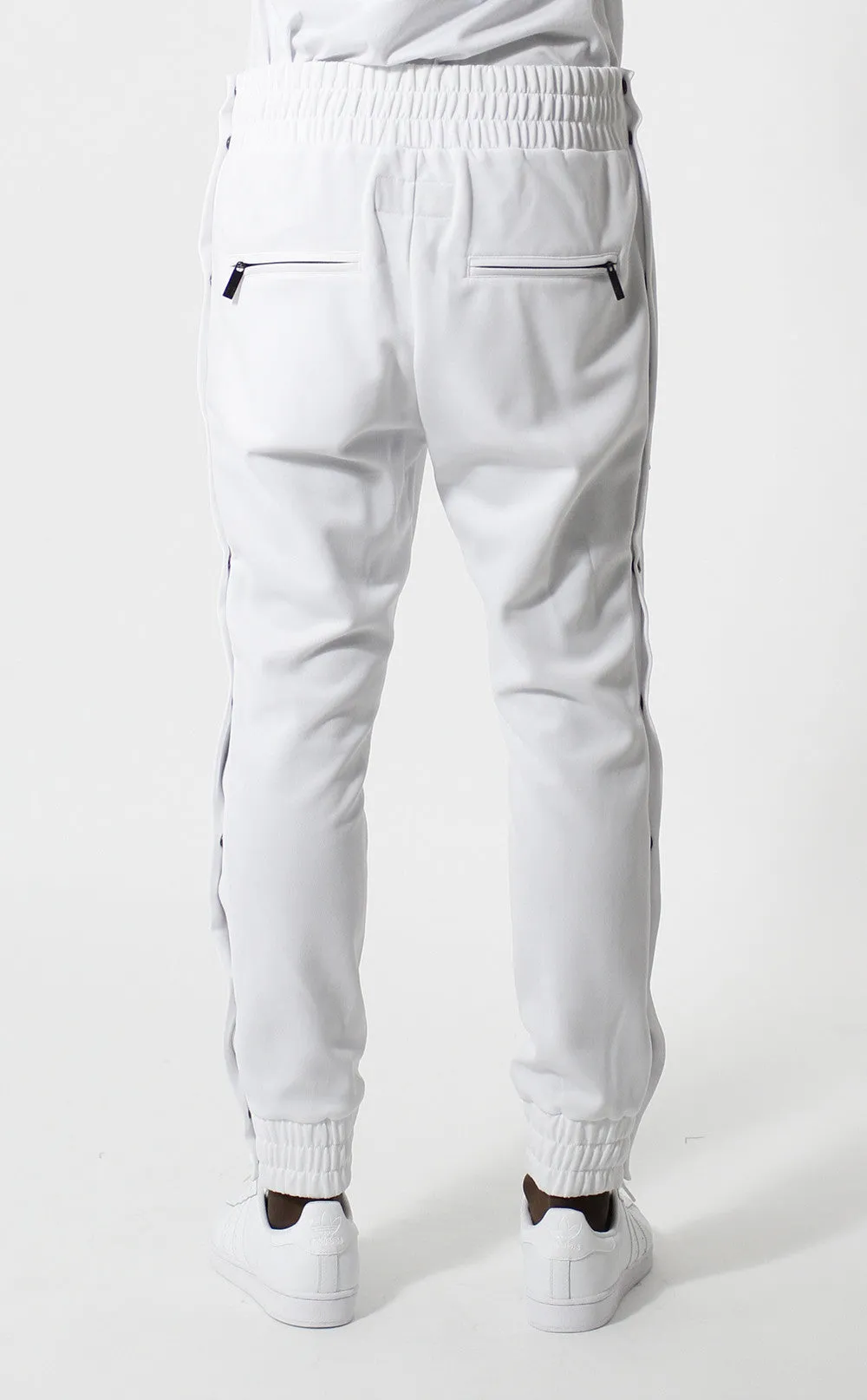 Entree LS Olympic Warm Up Tear Away White Jogger