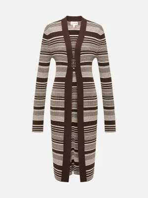 EP YAYING Long Knitted Cardigan Coat
