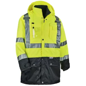 Ergodyne 25538 GloWear 8388 Type R Class 3/2 Thermal Jacket Kit, 4XL, HV Lime
