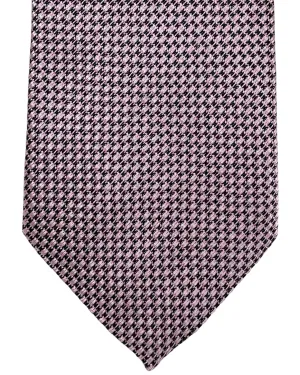 Ermenegildo Zegna Tie Pink Micro Pattern - Trecapi