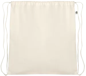 Essential organic cotton drawstring bag