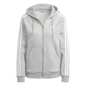 Essentials 3-Stripes Full-Zip Fleece Hoodie