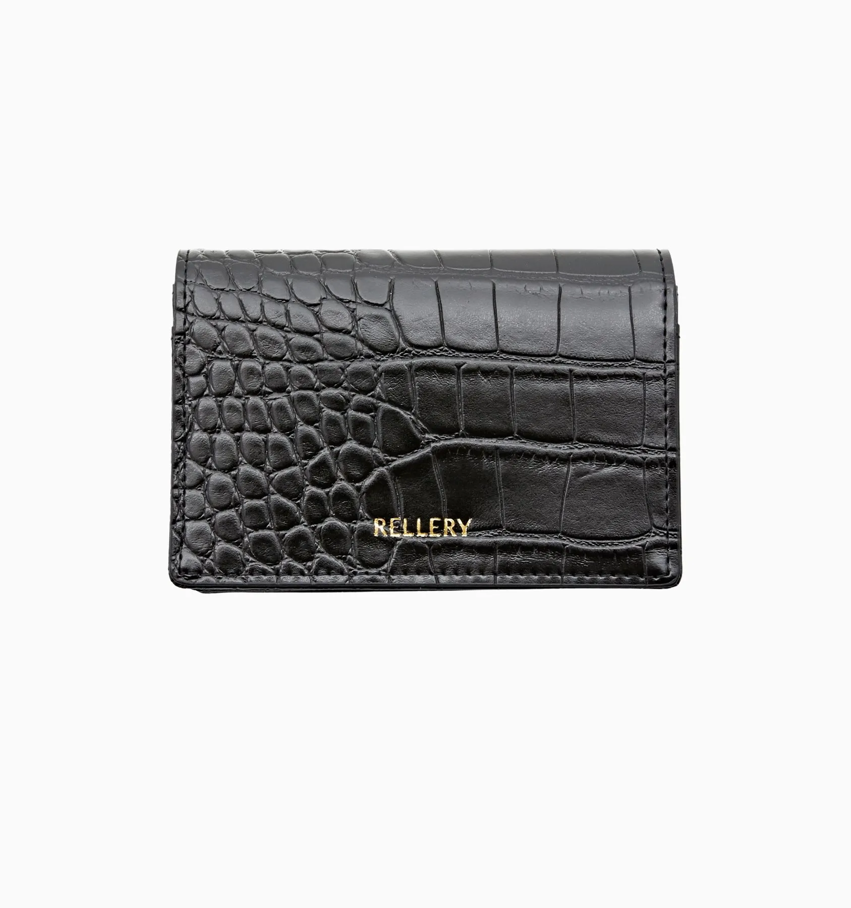 Midnight Black Essentials Card Holder - Enhanced Title
