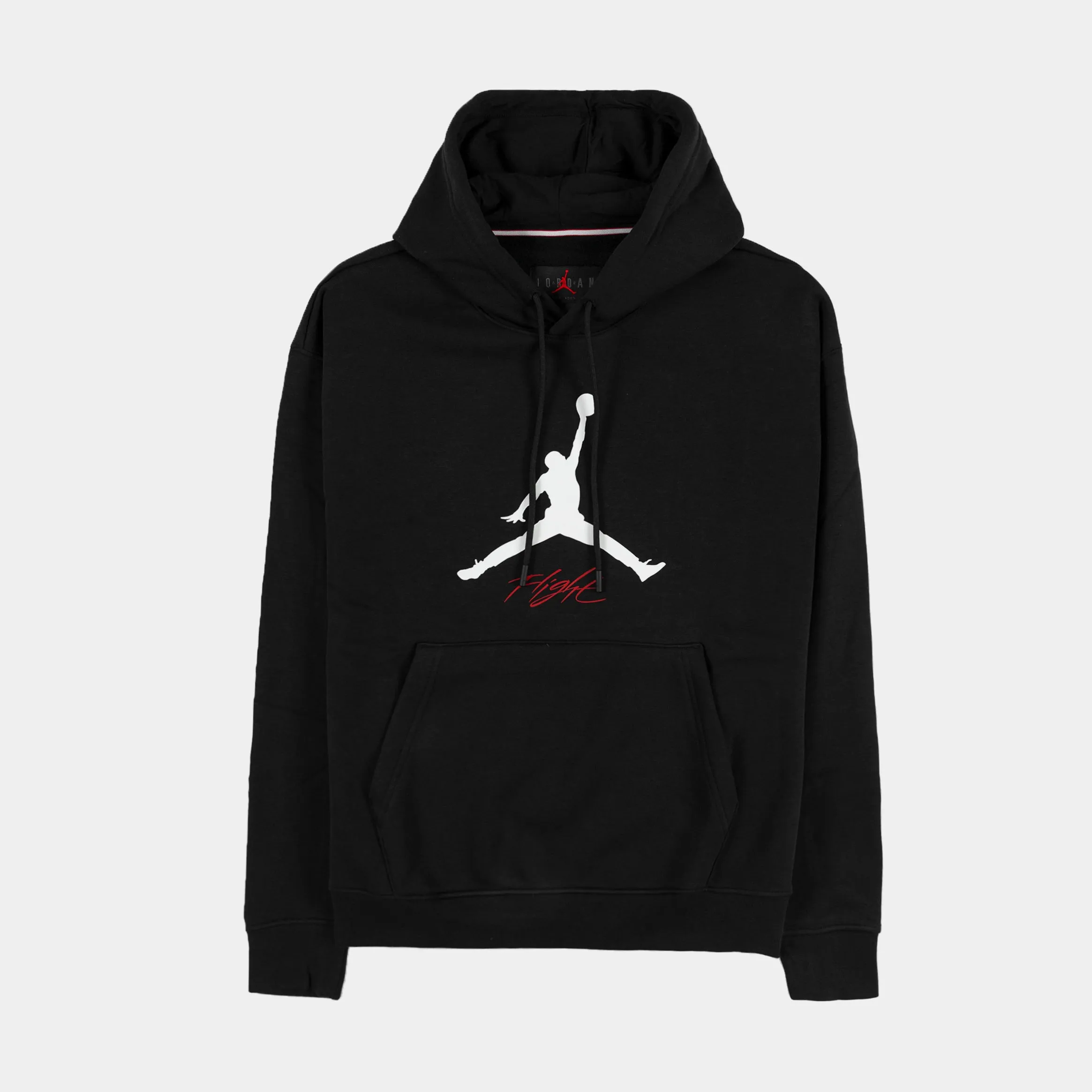 Essentials Fleece Baseline Mens Hoodie (Black/White)