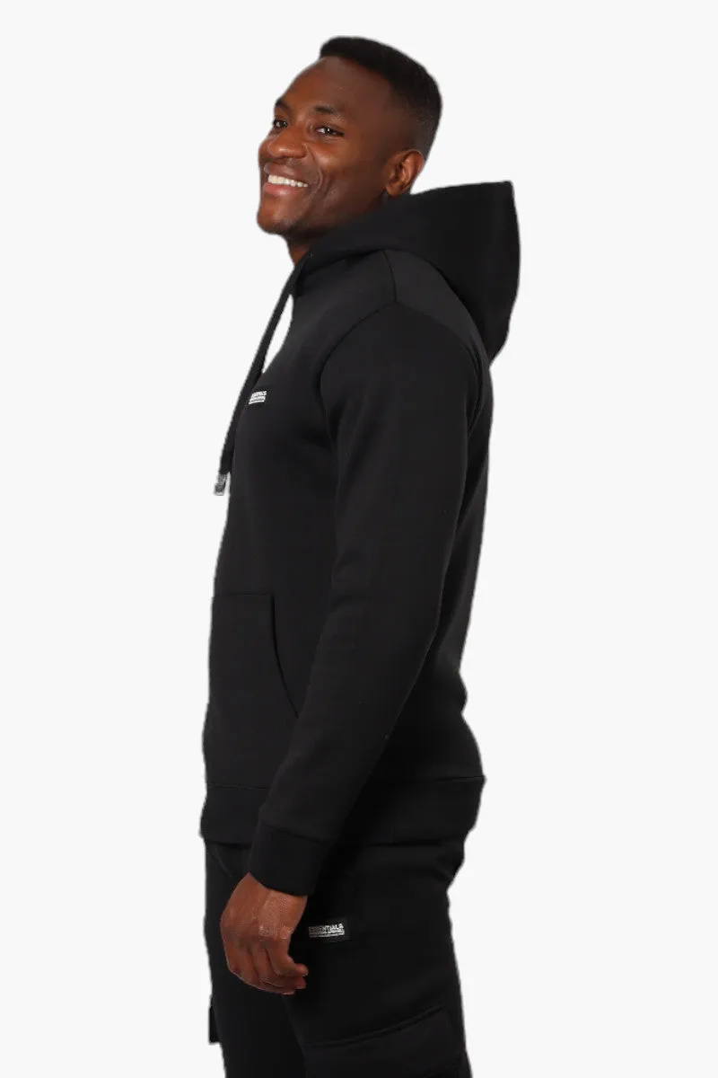 Essentials Solid Basic Pullover Hoodie - Black