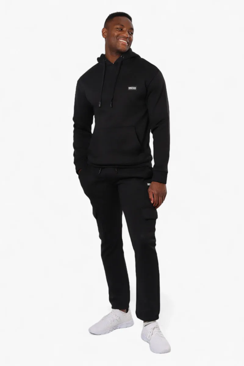 Essentials Solid Basic Pullover Hoodie - Black
