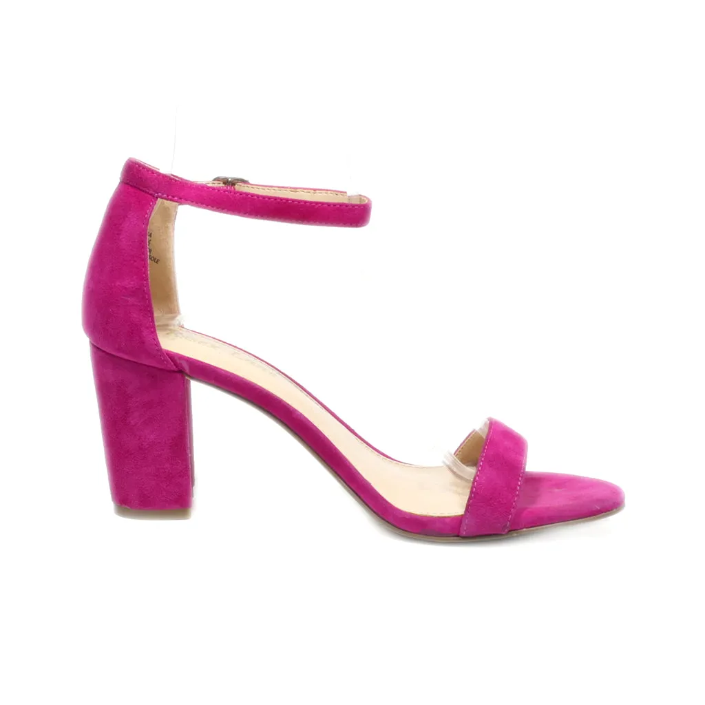 Essex Lane High-Heel Sandals Fabric Pink Colour For Women