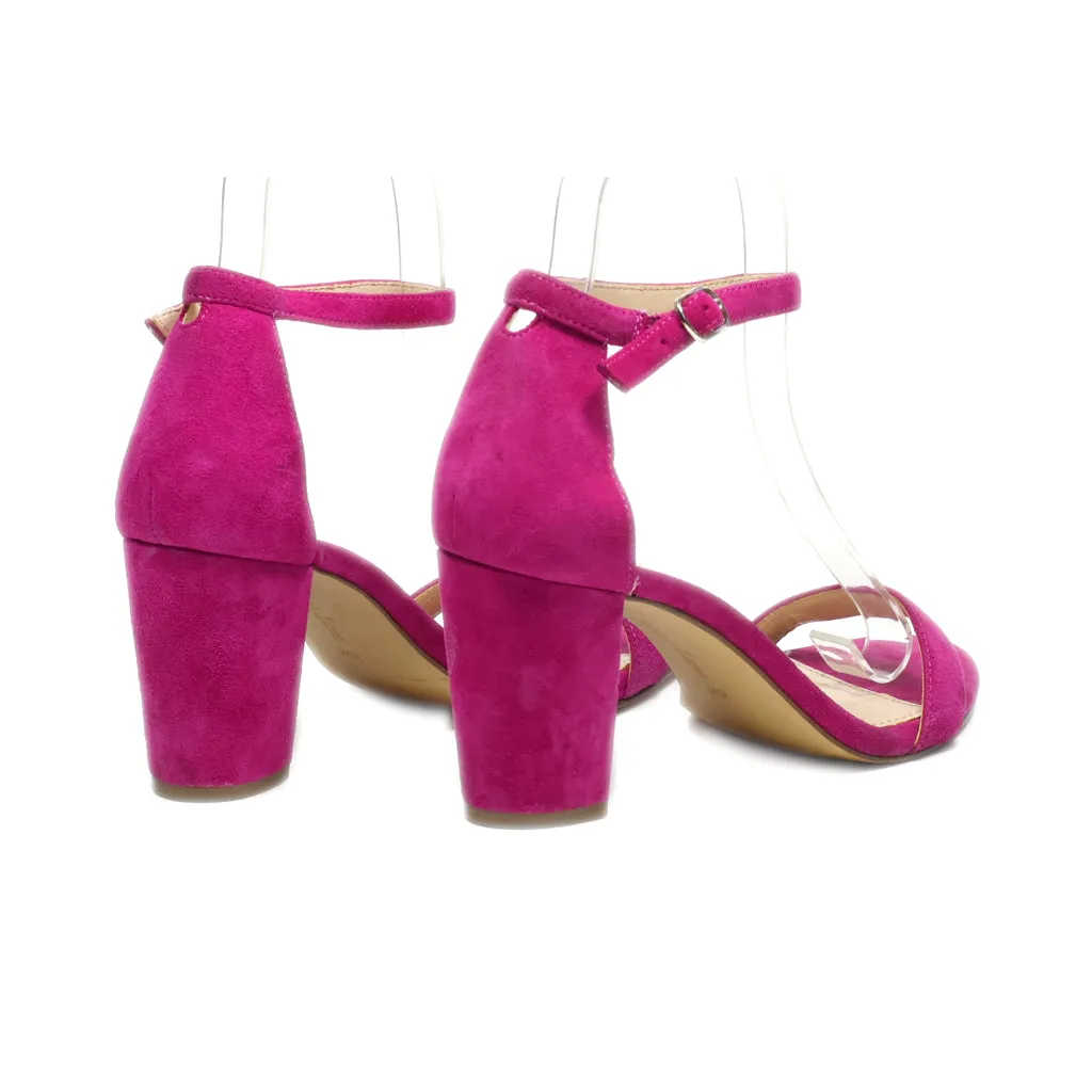 Essex Lane High-Heel Sandals Fabric Pink Colour For Women