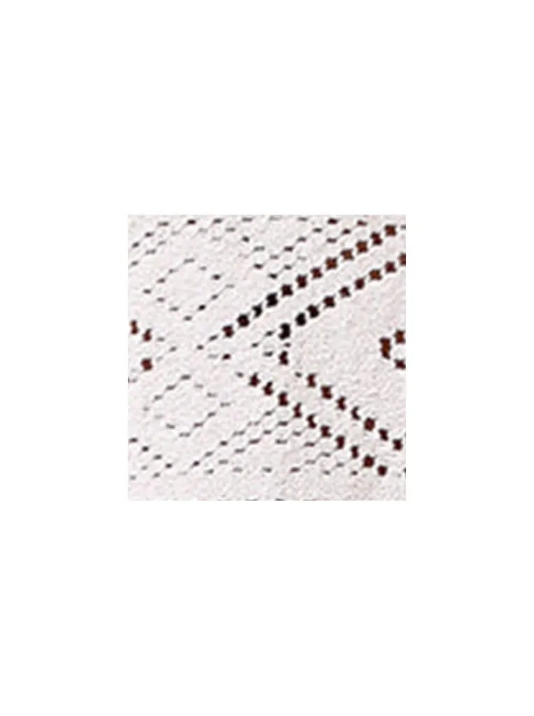ETA Cream Geometric Mesh Cotton Relaxed-Fit Shirt