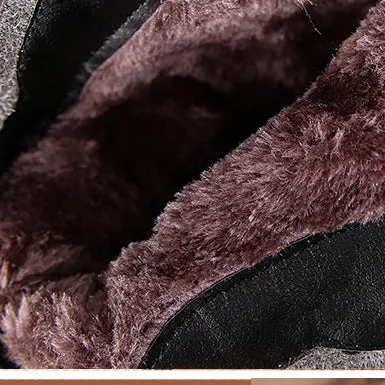 Ethnic Style Retro Leather Plush Winter Boots 35-42