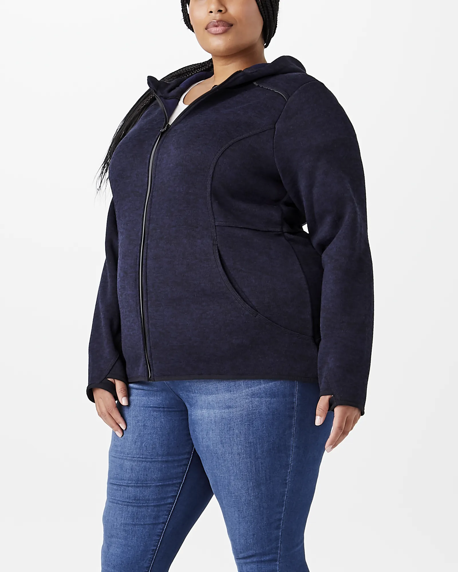 Everest Luxe Fleece Lined Hoodie | Navy