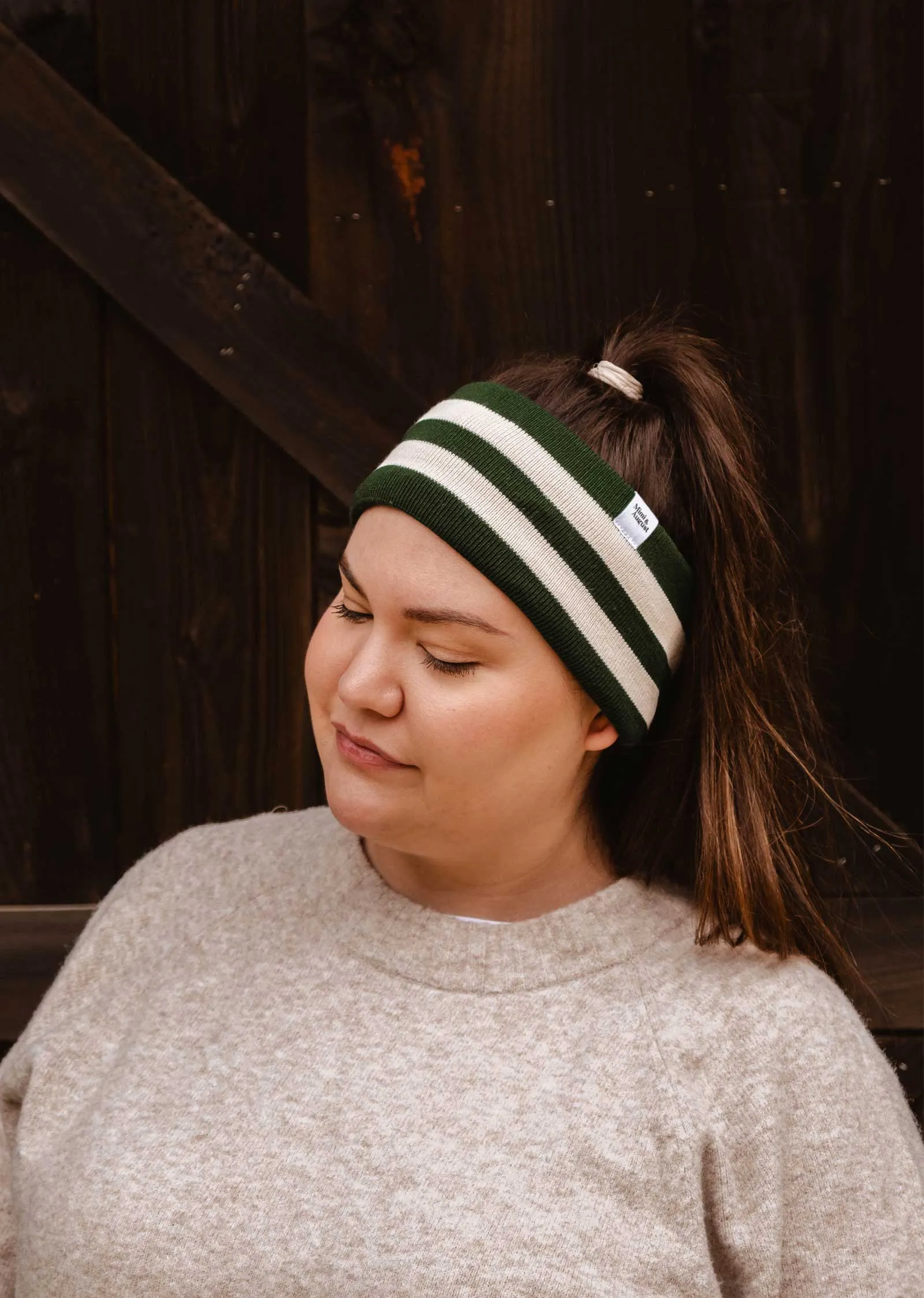 Evergreen Stripes Headband