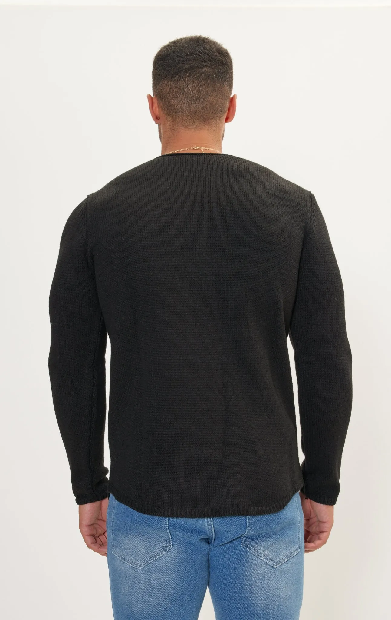 Everyday Knitwear Slim Sweater - Black