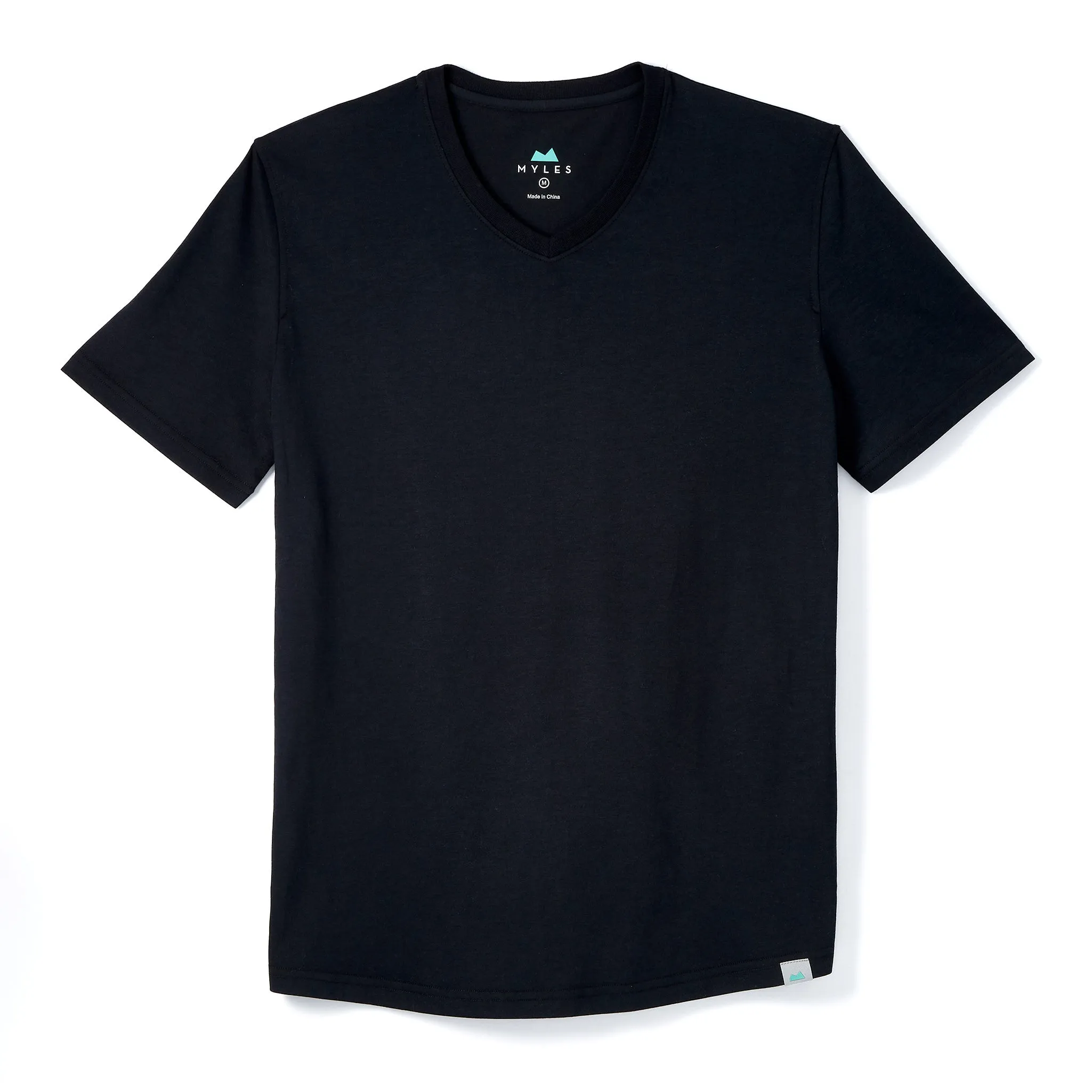 Everyday Tee with V-Neck in Black