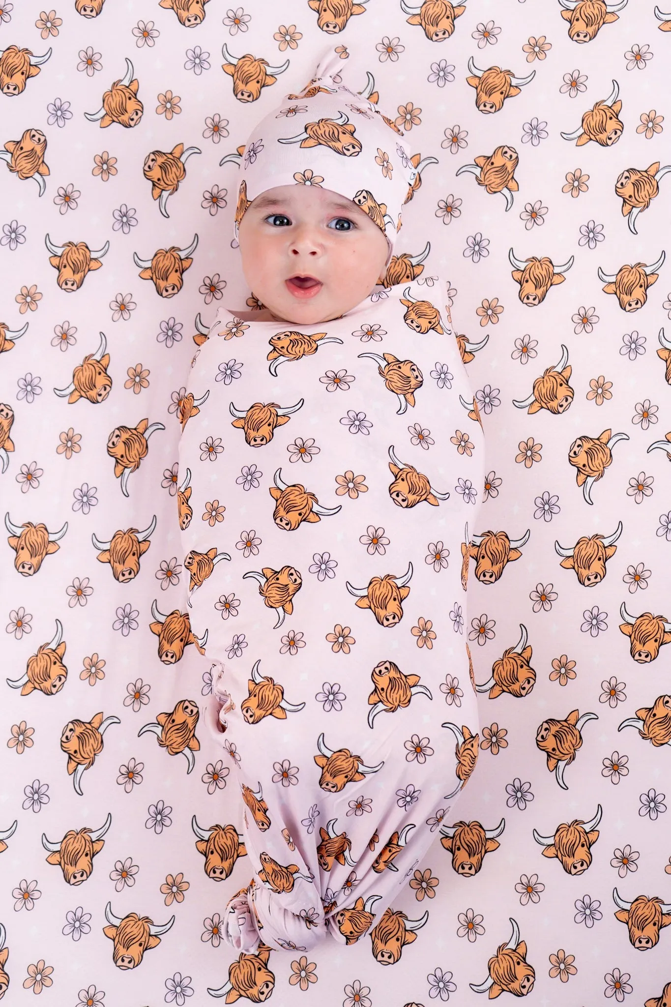 Exclusive Highland Cutie Dream Swaddle & Beanie