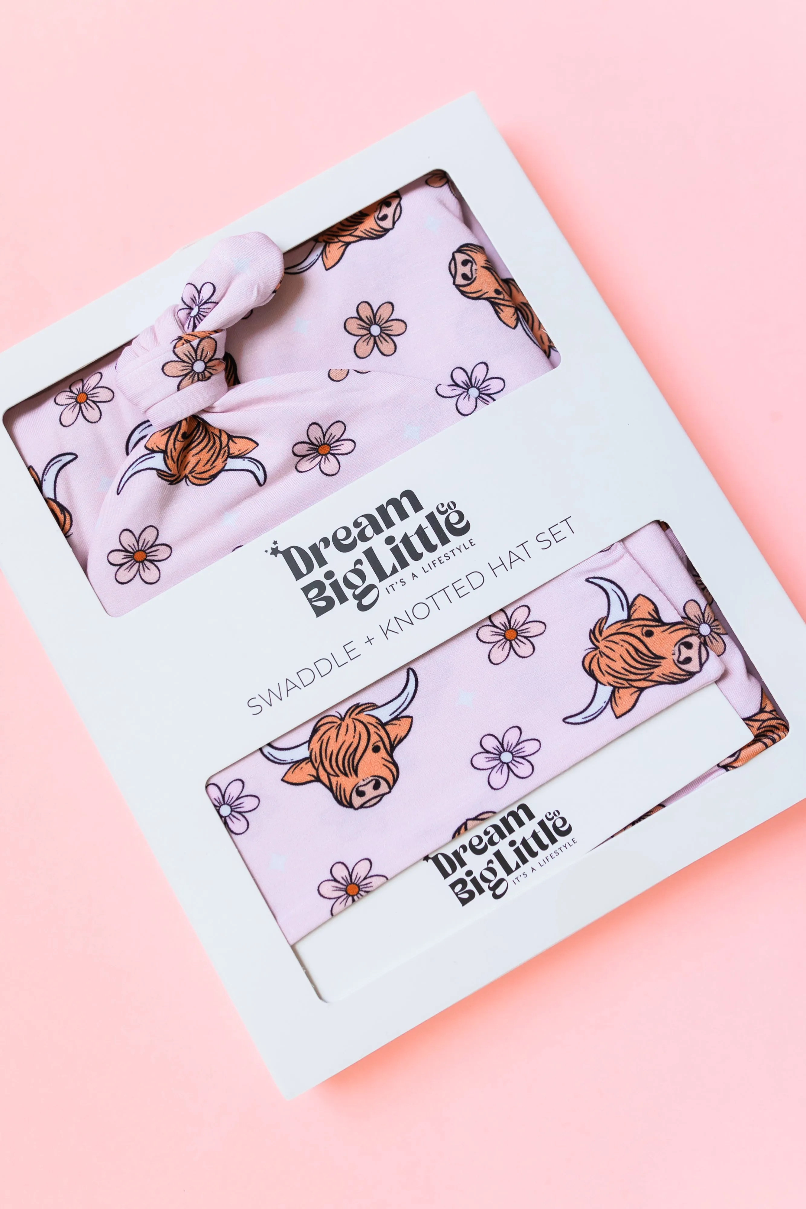 Exclusive Highland Cutie Dream Swaddle & Beanie