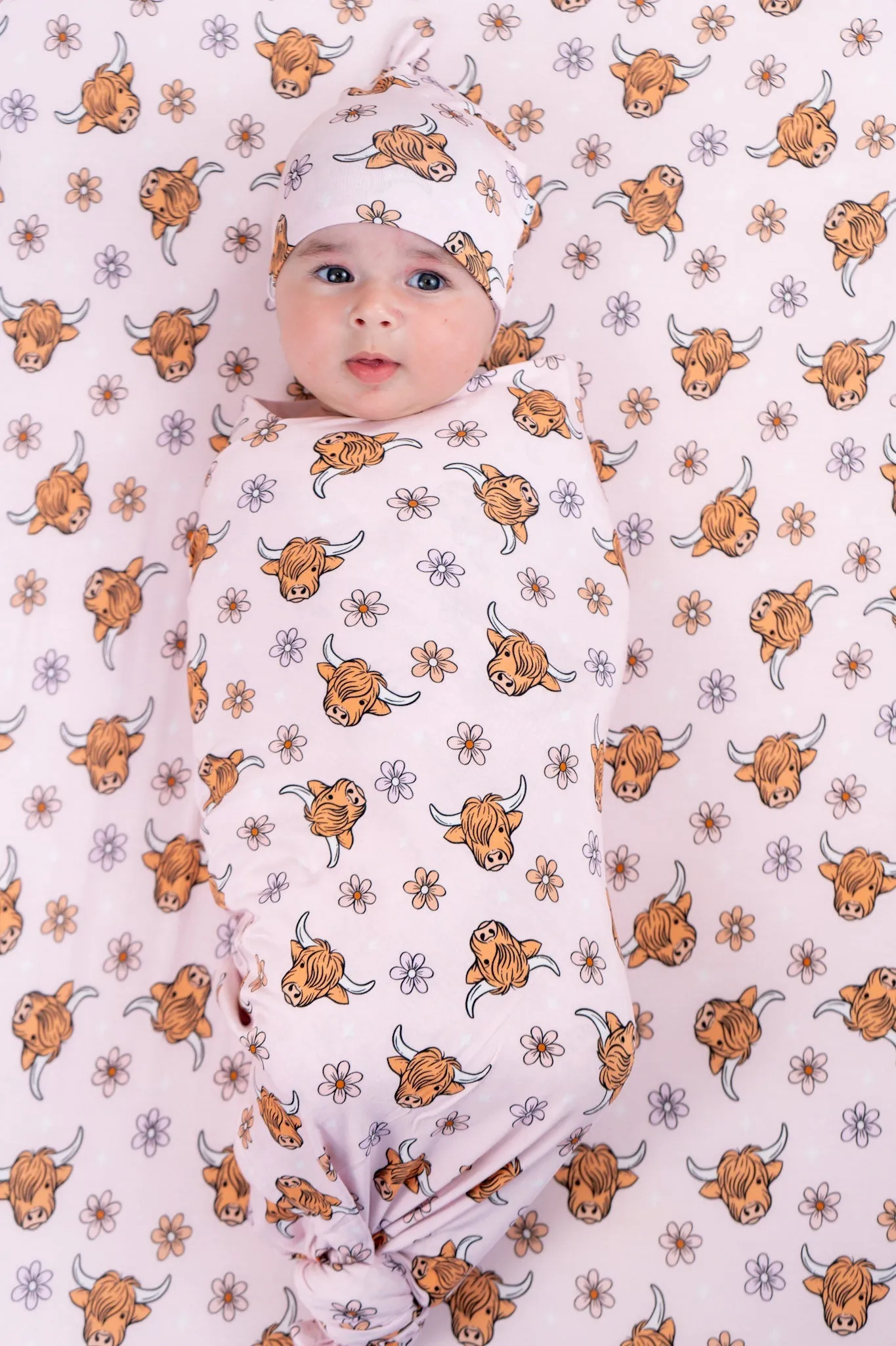 Exclusive Highland Cutie Dream Swaddle & Beanie