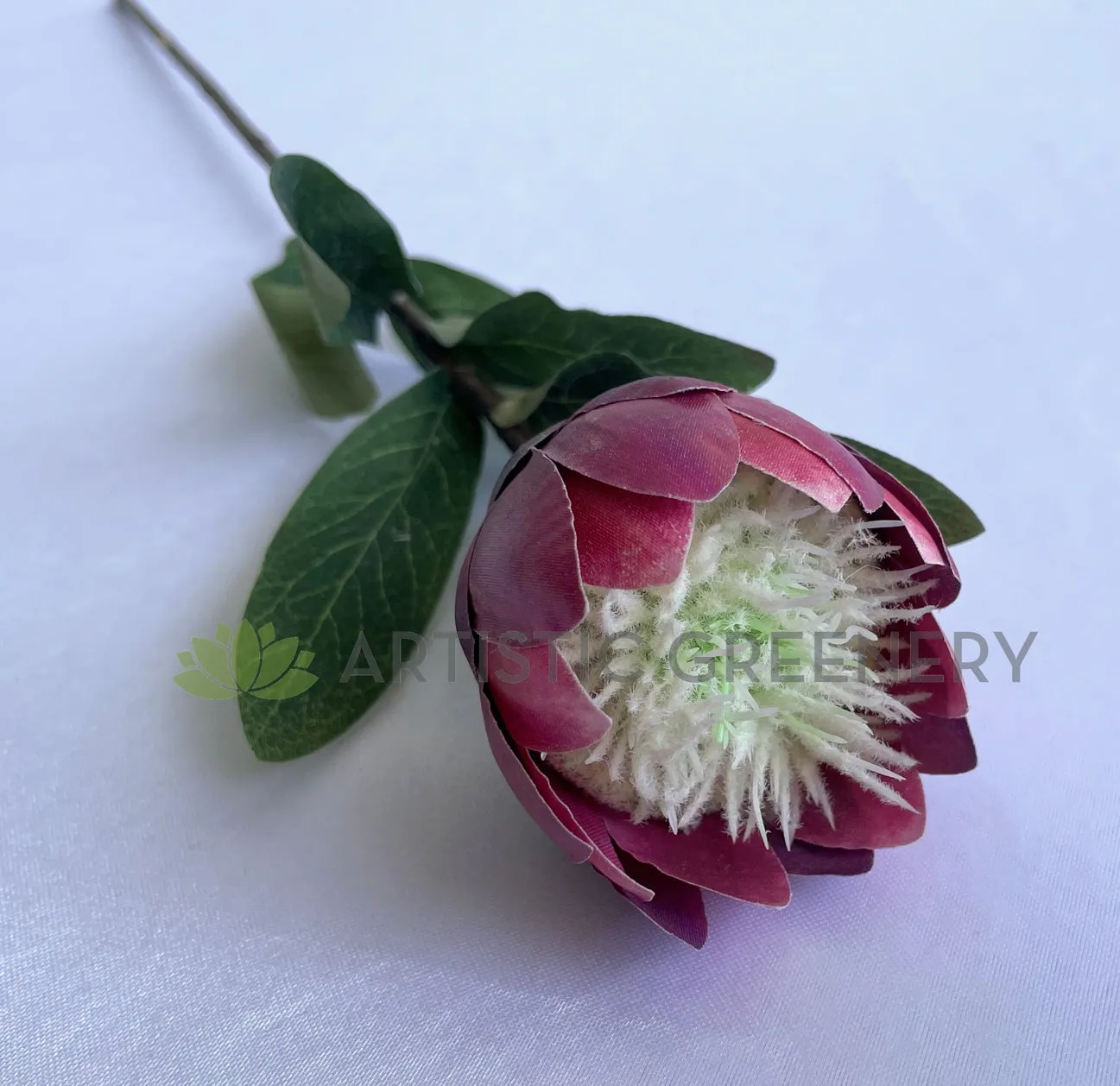 F0413 Small King Protea Stem 54cm Pink