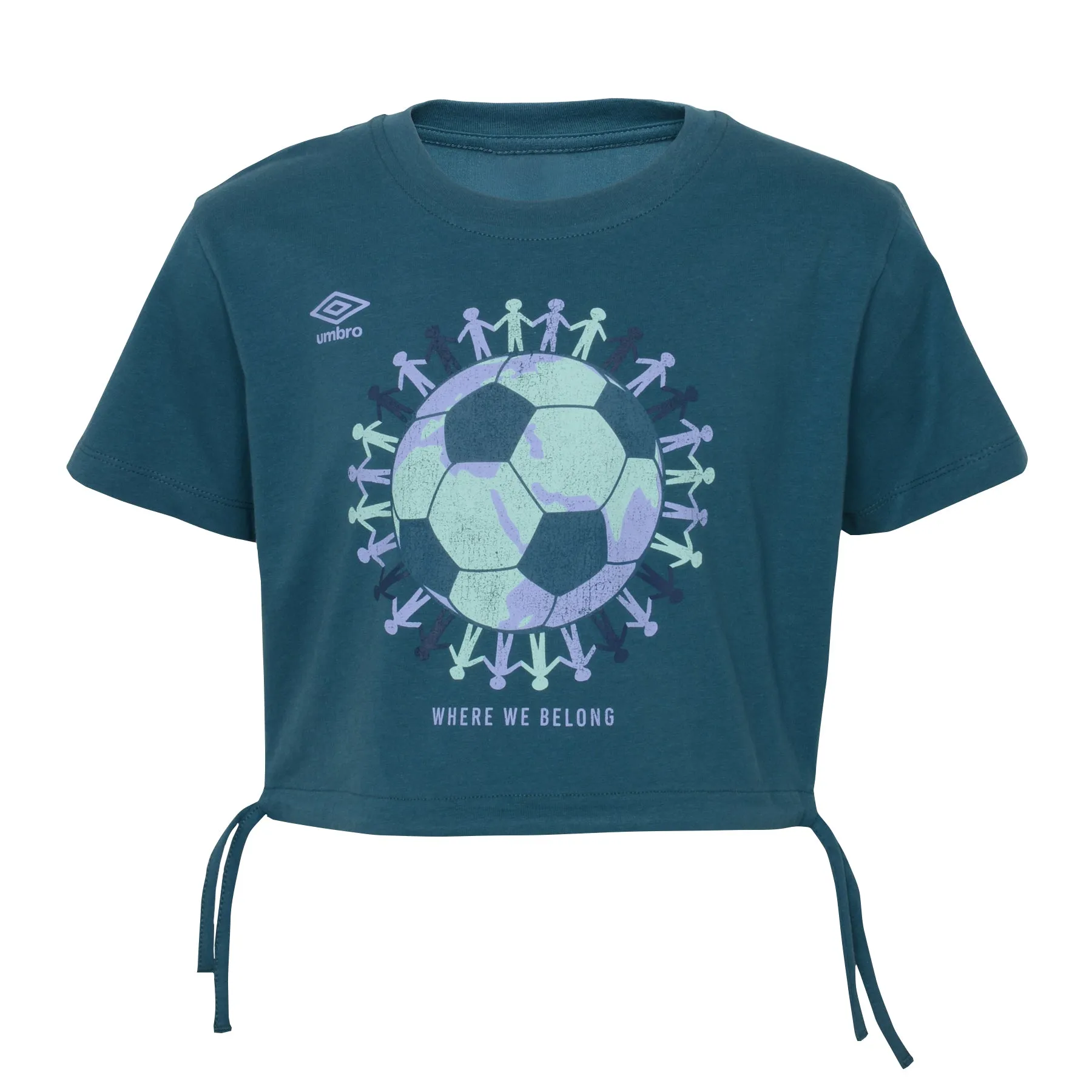 F22 UMBRO GIRLS CINCHED BOTTOM TEE