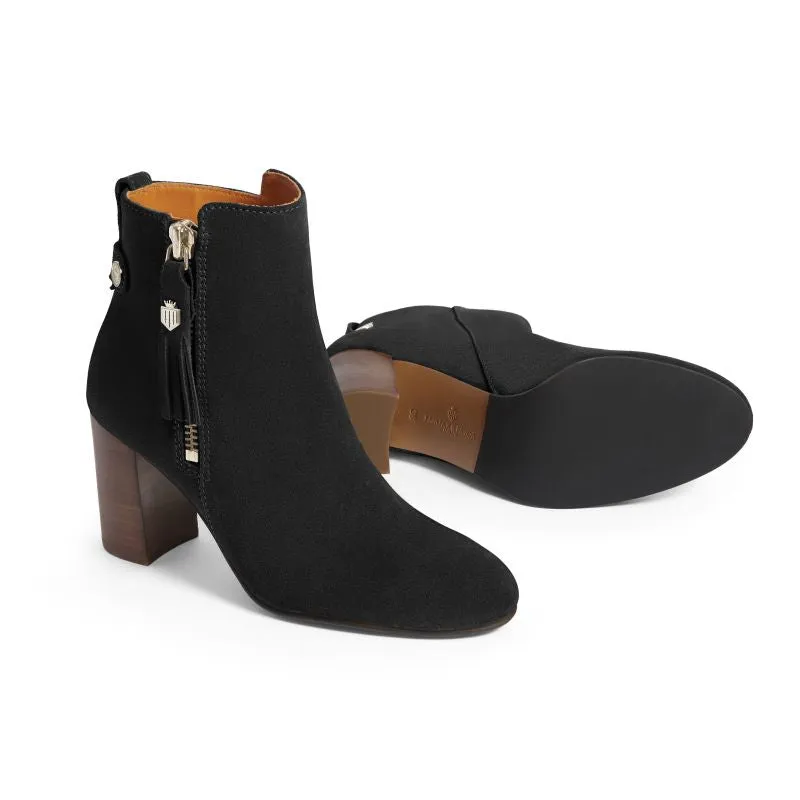 Fairfax & Favor Oakham Ladies Suede Ankle Boot - Black
