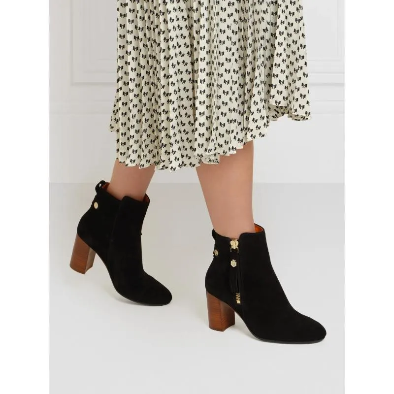 Fairfax & Favor Oakham Ladies Suede Ankle Boot - Black