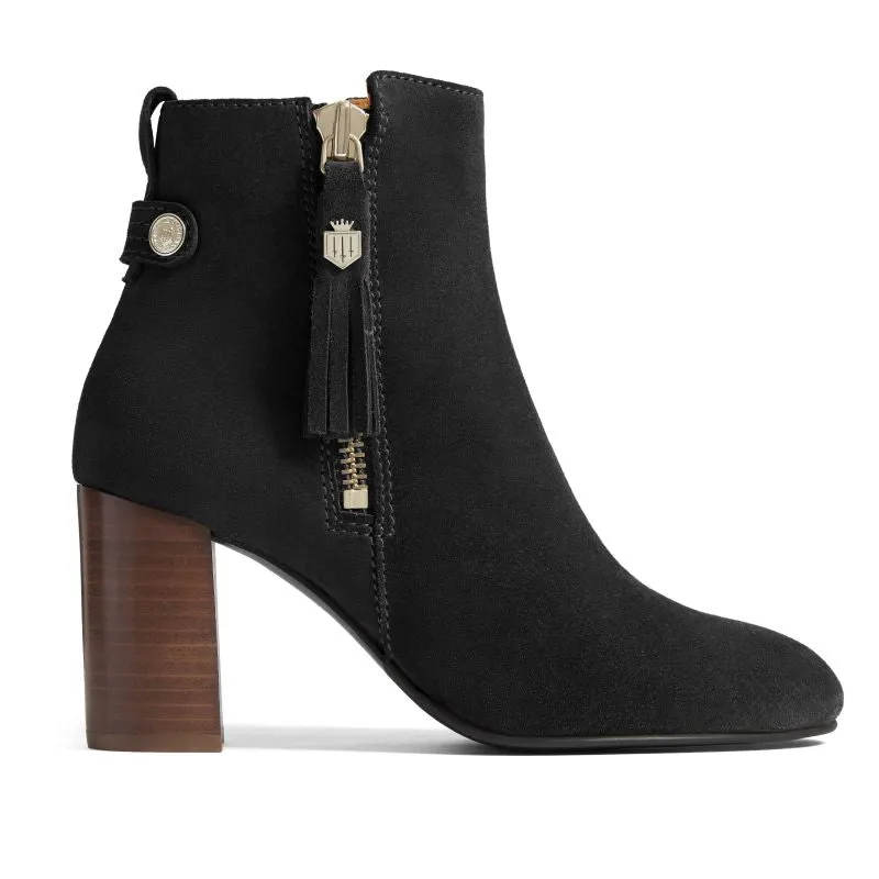 Fairfax & Favor Oakham Ladies Suede Ankle Boot - Black