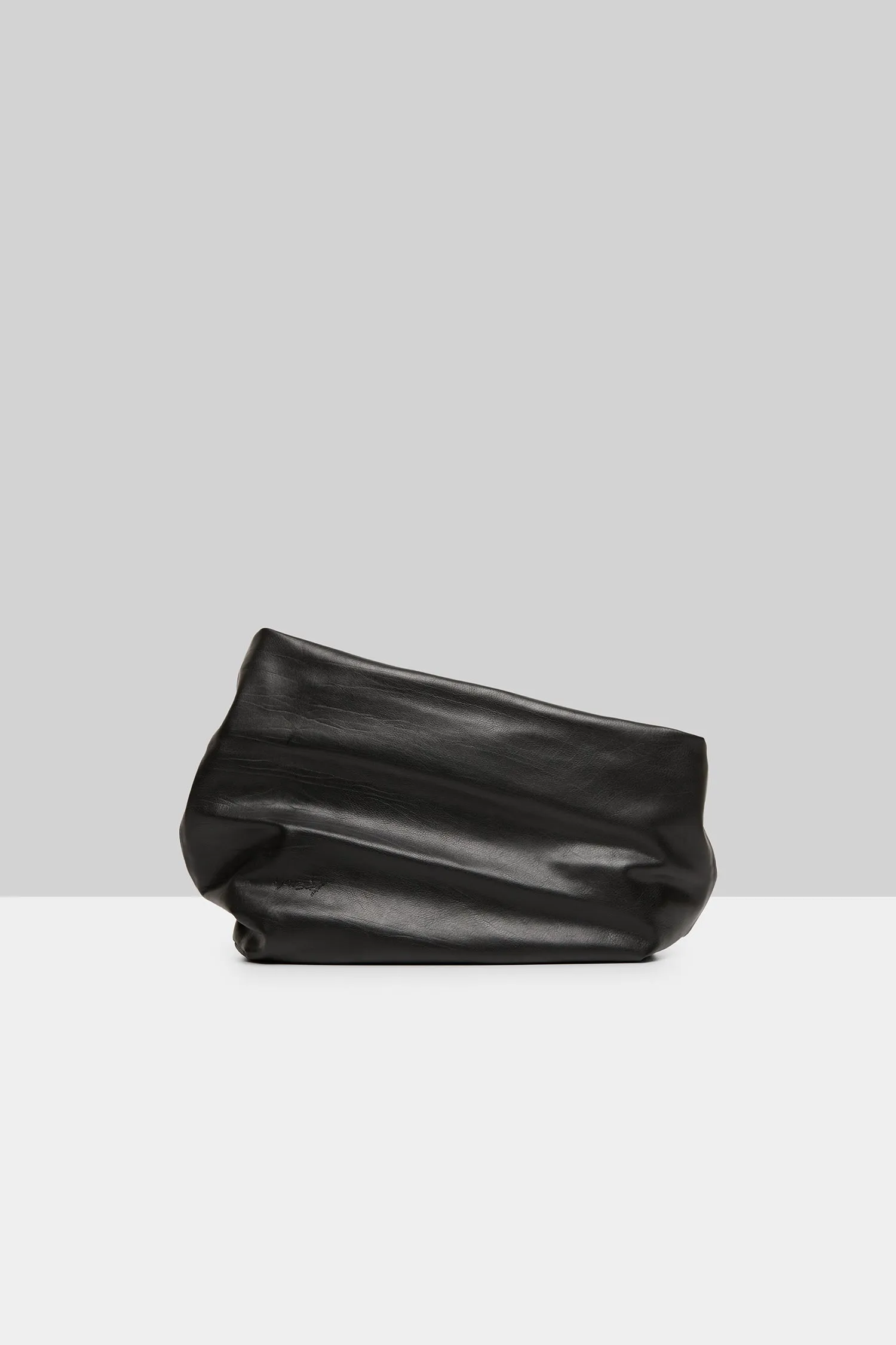 Fanta Leather Shoulder Bag in Black