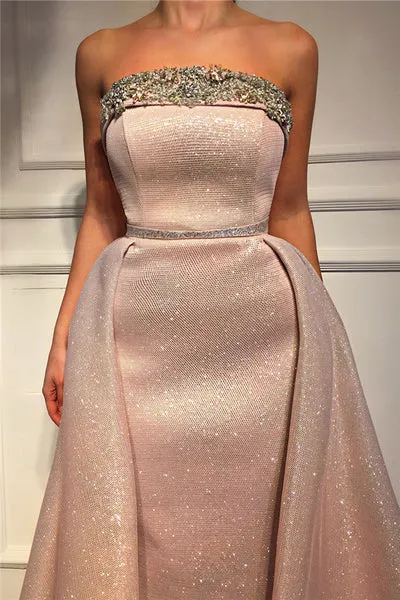 FANTASTIC SLEEVELESS BEADING LONG PROM GOWNS SAS32