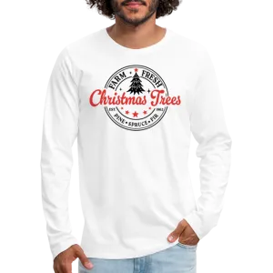 Farm Fresh Christmas Trees Men's Premium Long Sleeve T-Shirt
