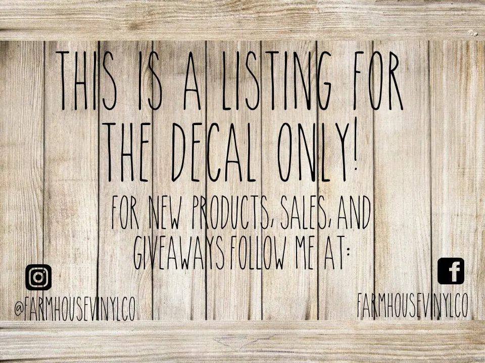 Farmhouse Valentine's Day Decal