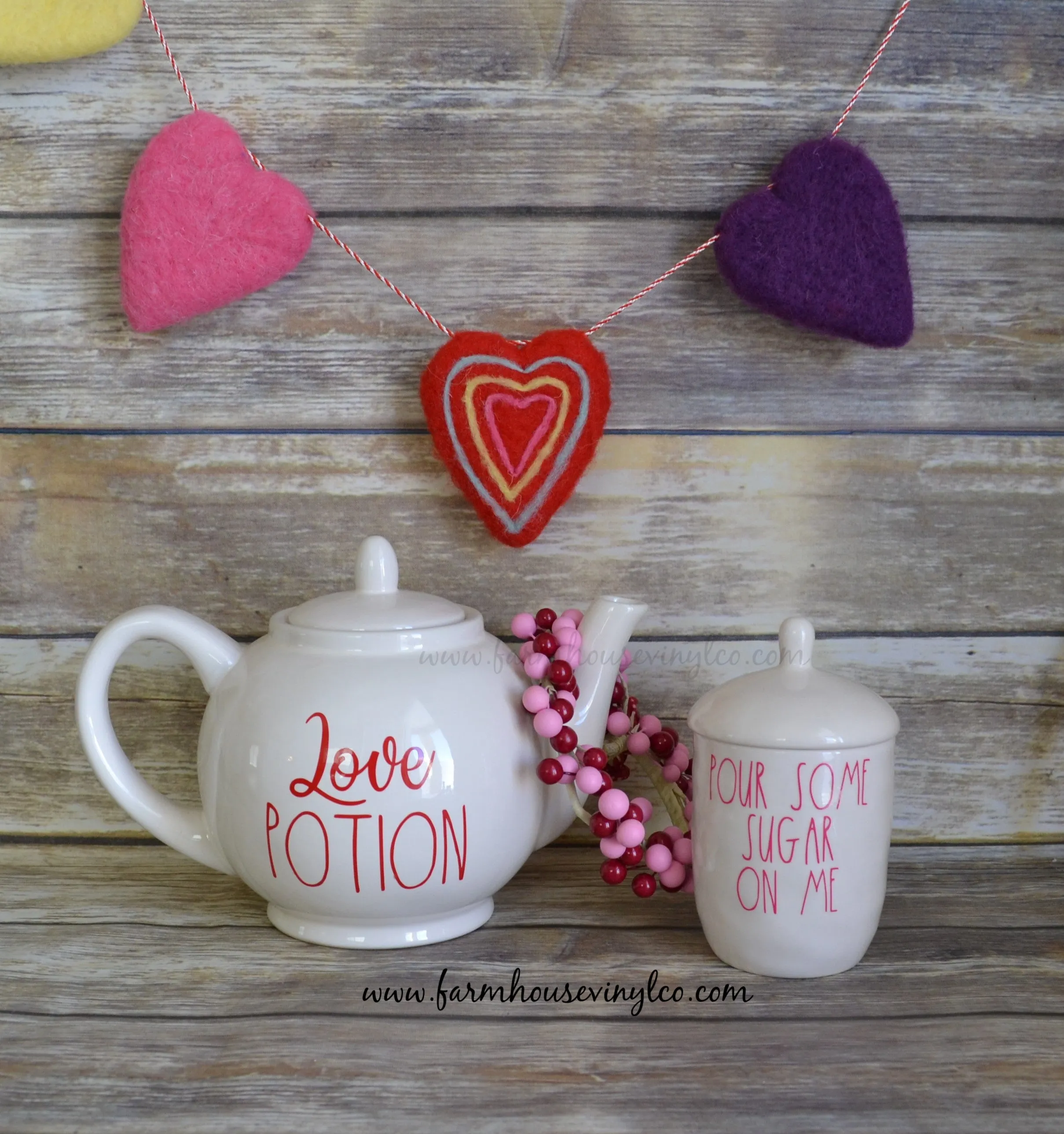 Farmhouse Valentine's Day Decal
