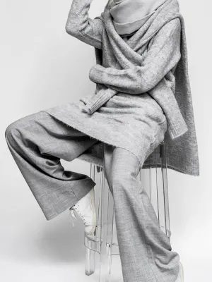 Fashion Casual Loose Solid Color Long Sleeve Two-piece Suit