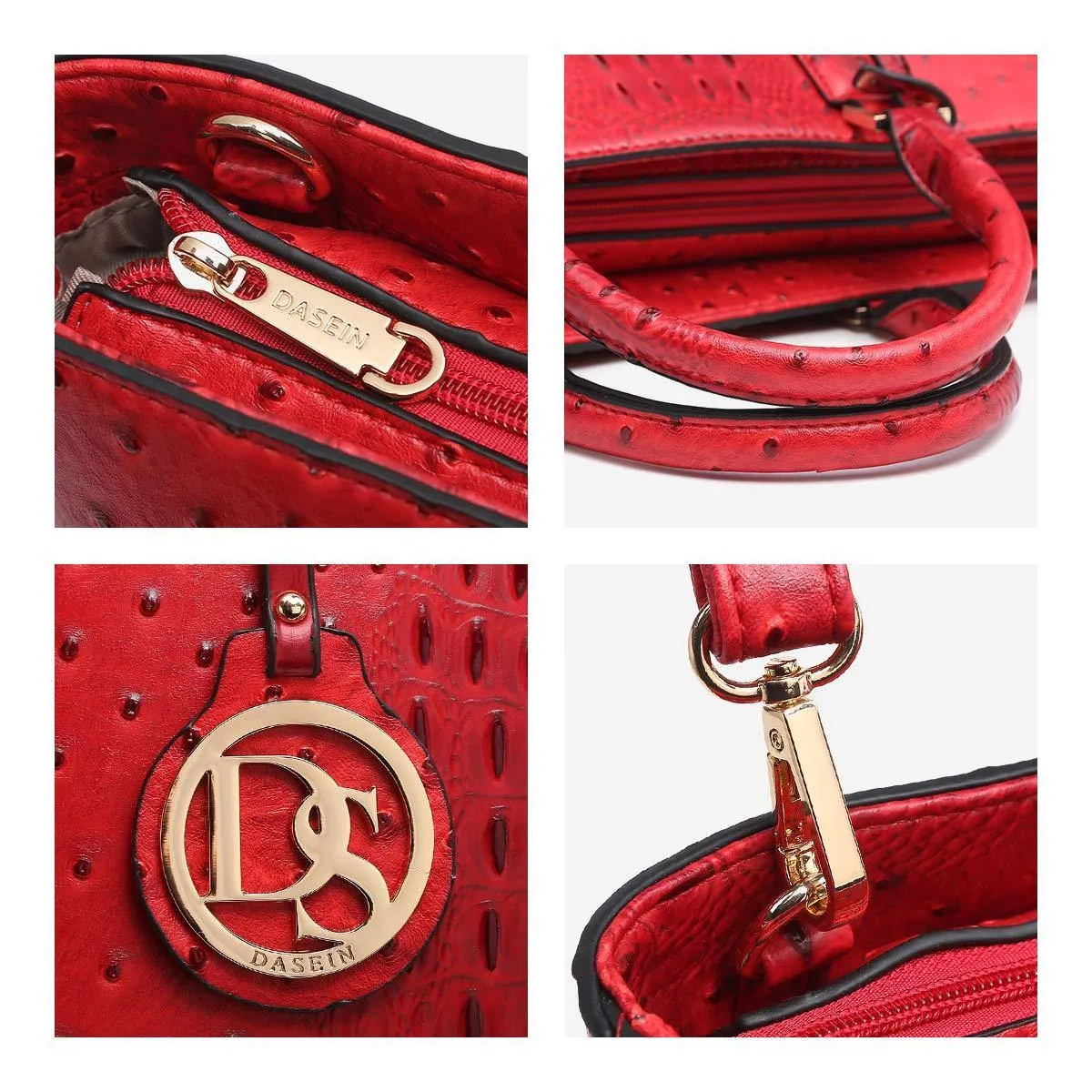 Fashion Embossed Pattern Tote with Matching Wallet