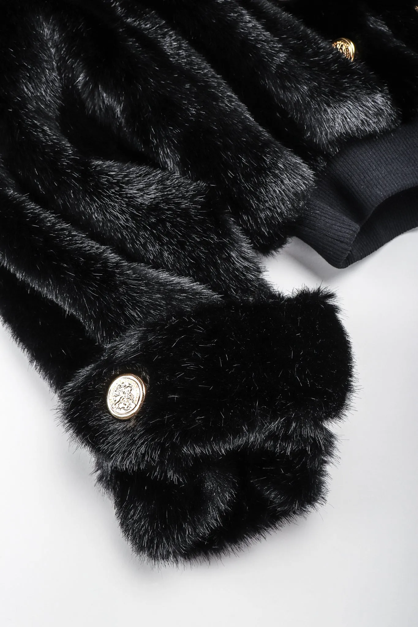Faux Fur Cropped Bomber Jacket