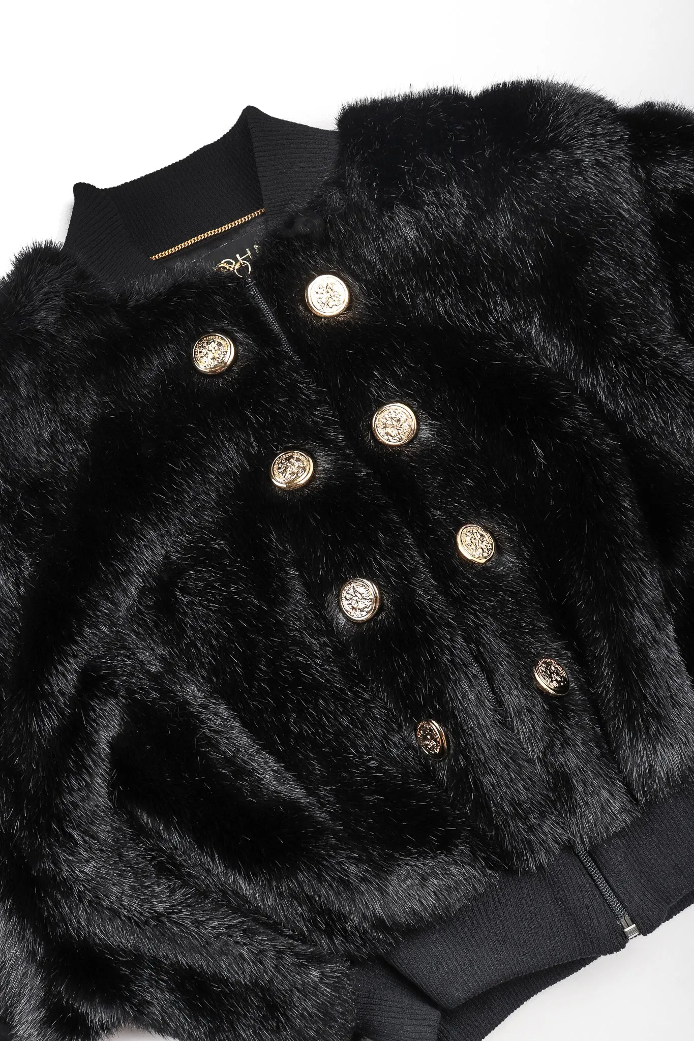 Faux Fur Cropped Bomber Jacket